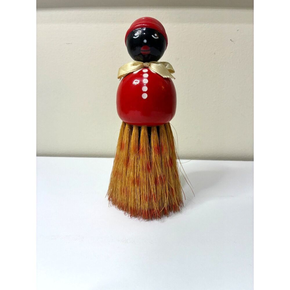 Aunt Jemima Clothes Brush Rhody Brush Wooden Handle Natural Bristles Vint 1930's